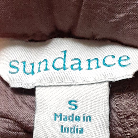 Sundance Tone It Up Embroidered Drawstring Pant Taupe Size S - Picture 2 of 13